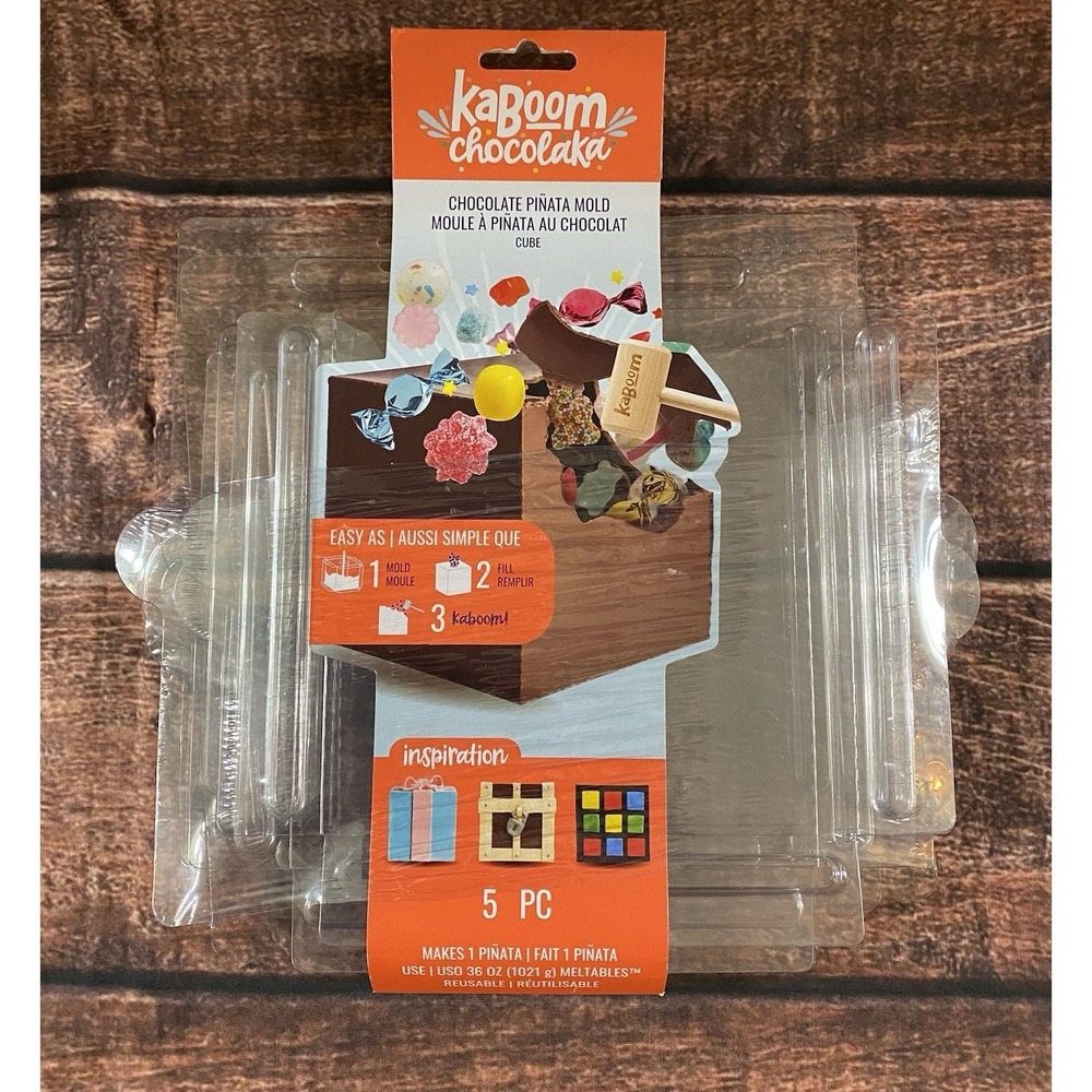 Kaboom Chocolaka Chocolate Piñata Mold (Cube) Plastic New